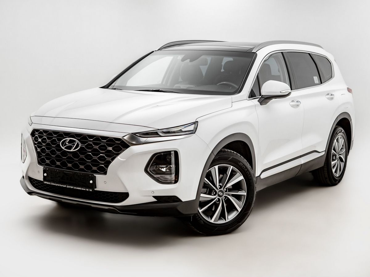 Купить Hyundai Santa Fe 2,2d AT (200 лс) 4WD цвета white металлик 2019 года  выпуска с пробегом VIN KMHS281C*LU****78 в Москве у официального дилера  «Ирбис»