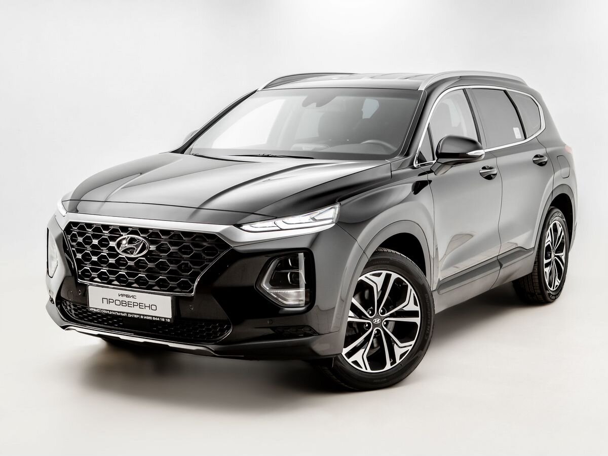 Купить Hyundai Santa Fe 2,2d AT (200 лс) 4WD цвета black металлик 2018 года  выпуска с пробегом VIN KMHS281C*KU****04 в Москве у официального дилера  «Ирбис»